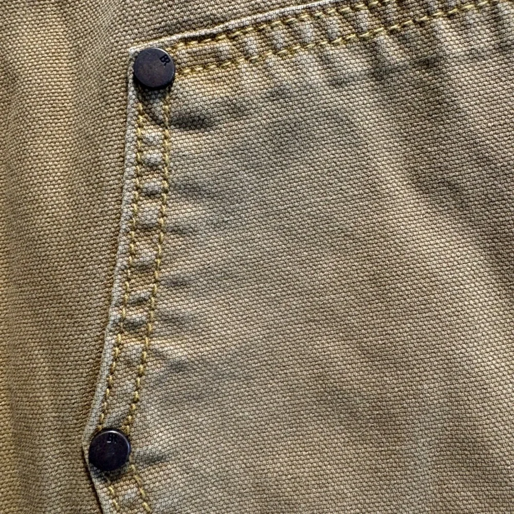 Banana Republic Carpenter Pants Mens 33x30 Golden Brown Double Knee Canvas